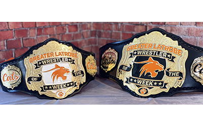 Wildcat Belts Donates 2 Championship Belts to Boys and Girls High School Wrestling Teams