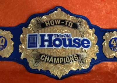 This Old House How-To Championship Belt