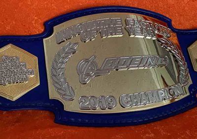Boeing Innovative Factory of the Year Championship Belt