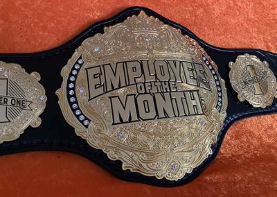 Employee of the Month Championship Belt