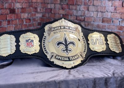 New Orleans Saints Player of the Week belt